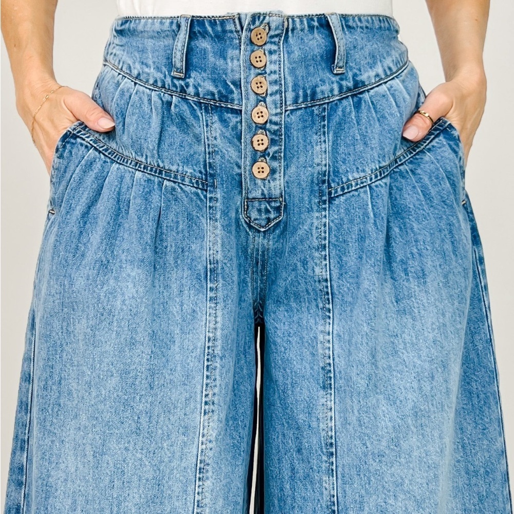 Blue Denim Culottes - Picture 7 of 10